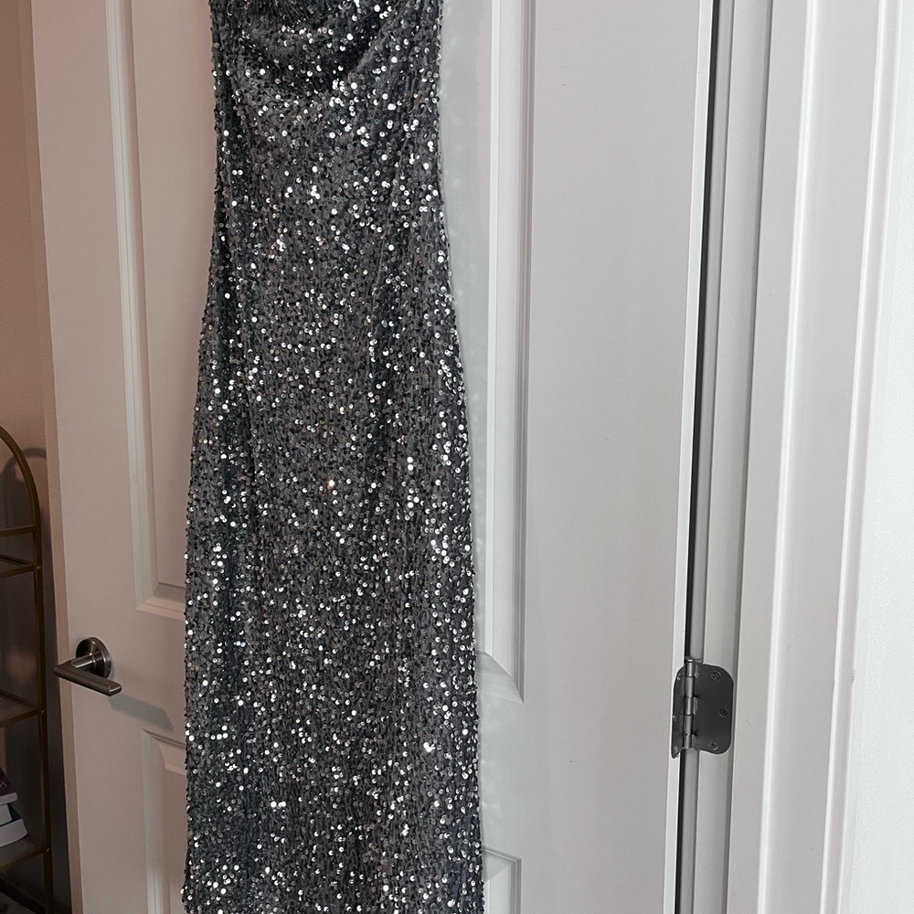 By Together Silver Strapless Dress
